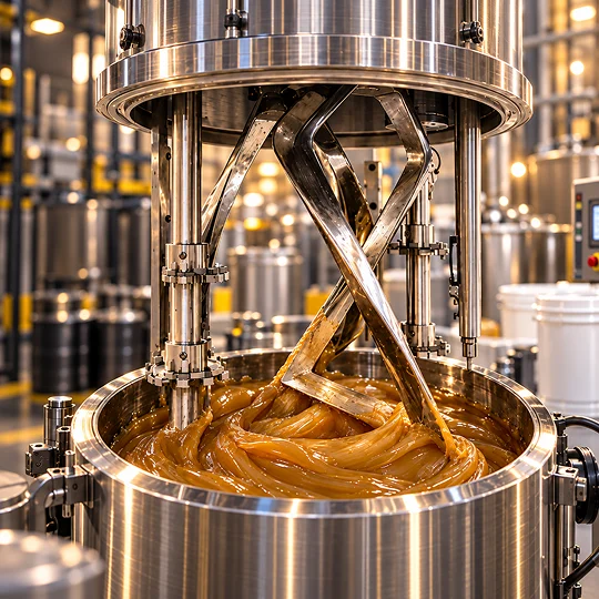 ARtech blending specialty lubricants on the production line