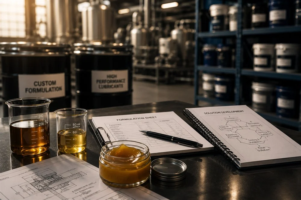 Custom formulation samples and lab notes
